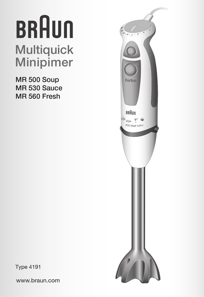Braun MULTIQUICK 5 MR 530 SAUCE User manual