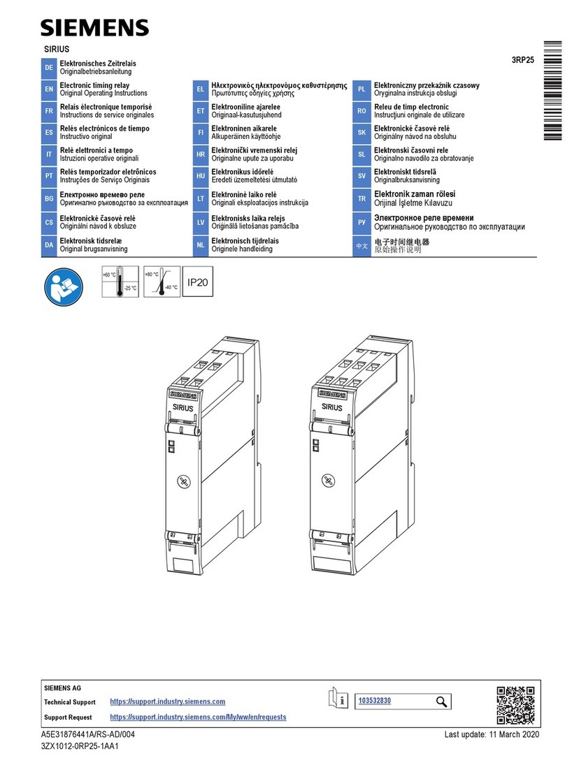 Siemens 3RP25 User manual