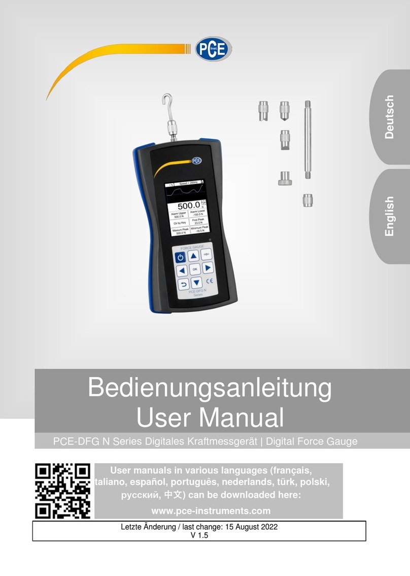 PCE Instruments PCE-DFG N 20K User manual