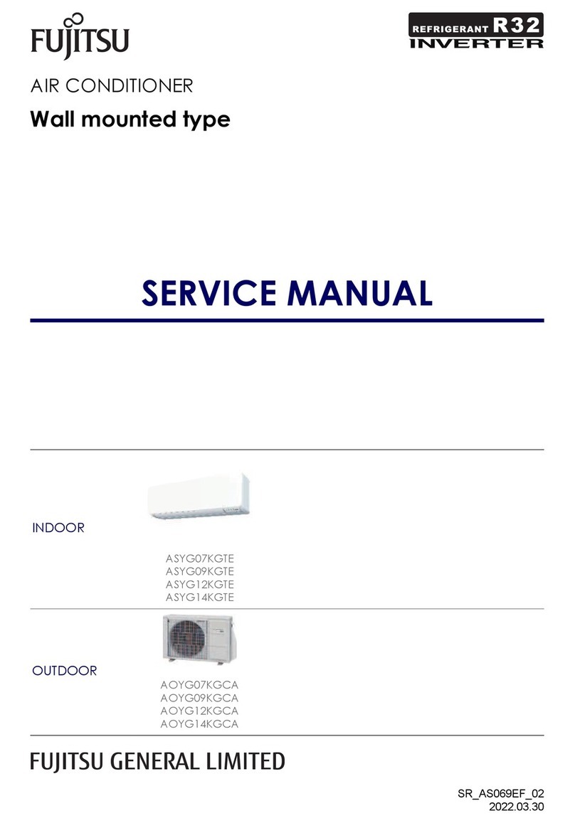 Fujitsu ASYG12KGTE User manual
