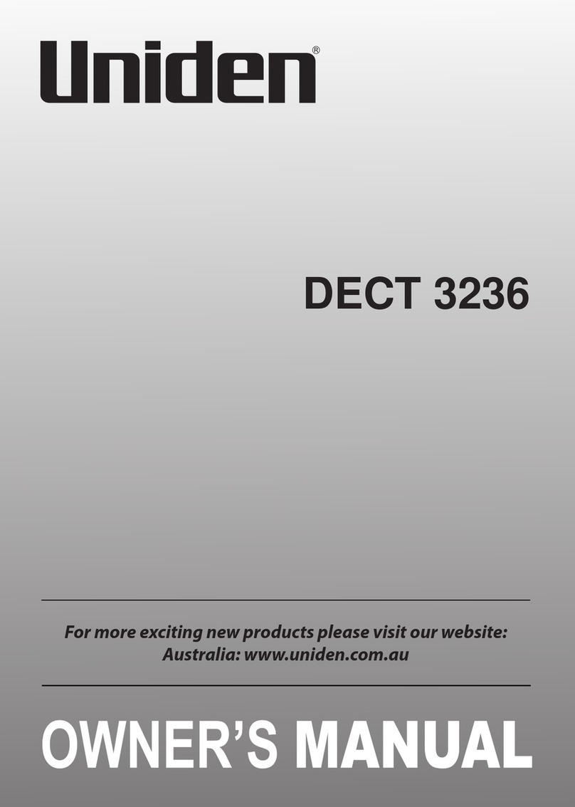 Uniden DECT 3236 User manual Uniden DECT 3236 User manual