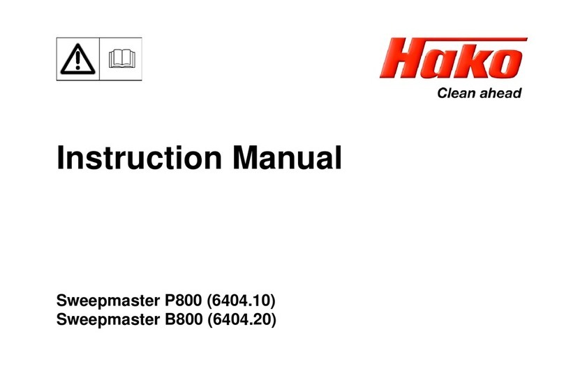 HAKO Sweepmaster P800 User manual HAKO Sweepmaster P800 User manual