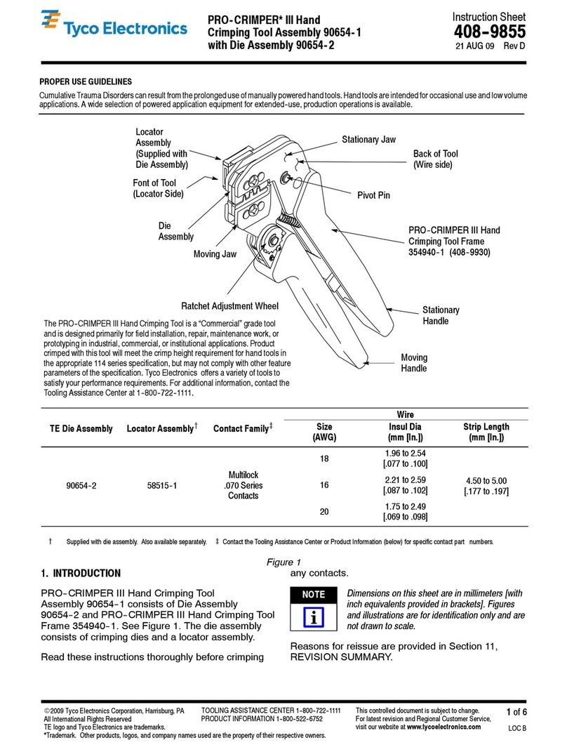 Tyco Electronics 90654-1 User manual Tyco Electronics 90654-1 User manual