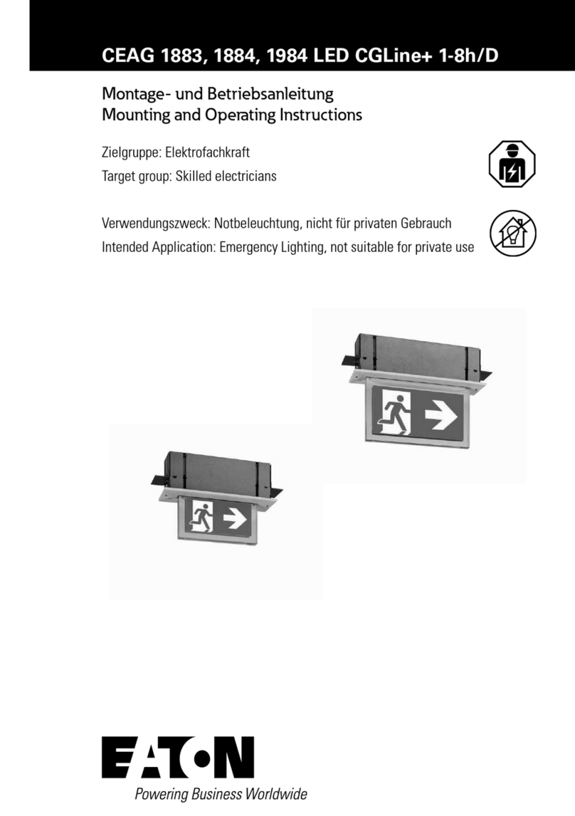 Eaton CEAG 1984 LED CGLine+ 1-8h/D Service manual