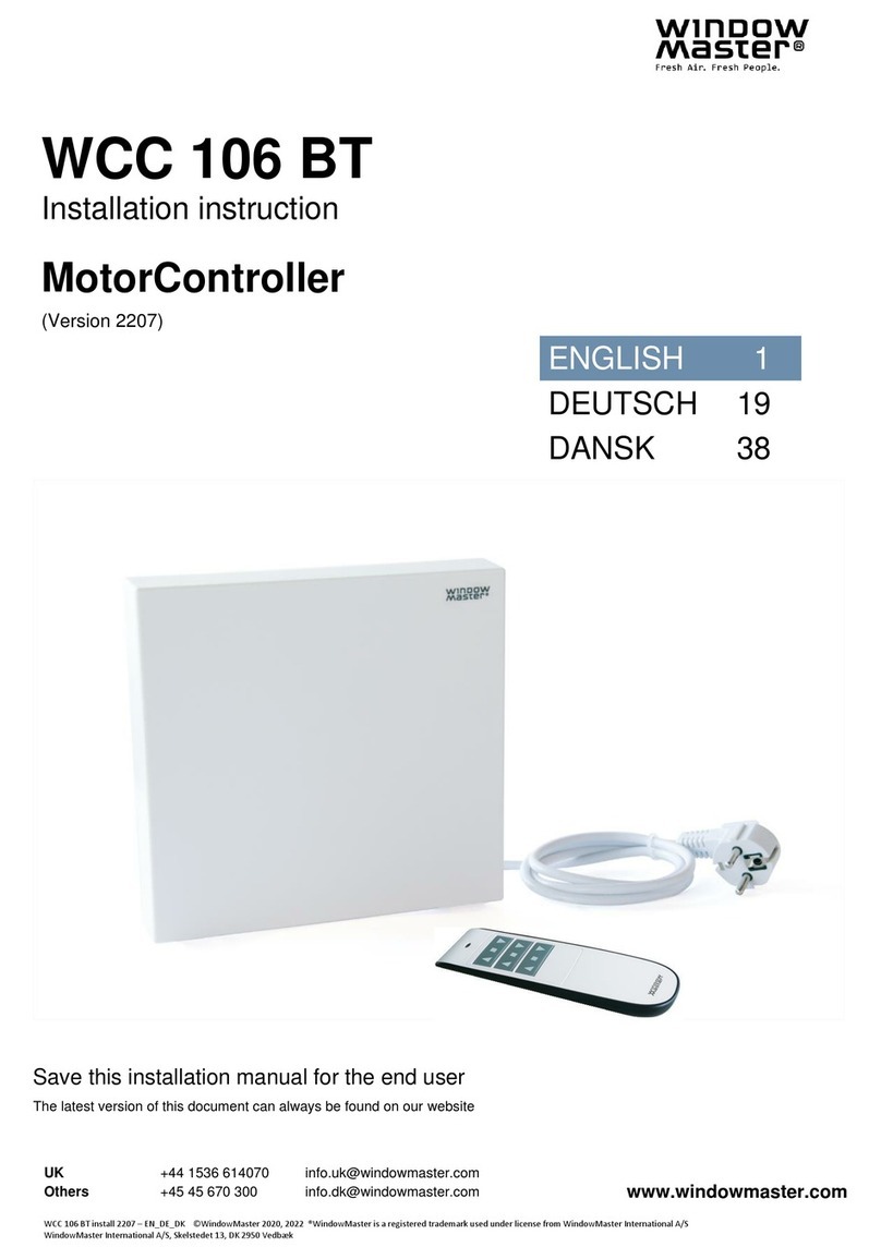 WindowMaster MotorController User manual