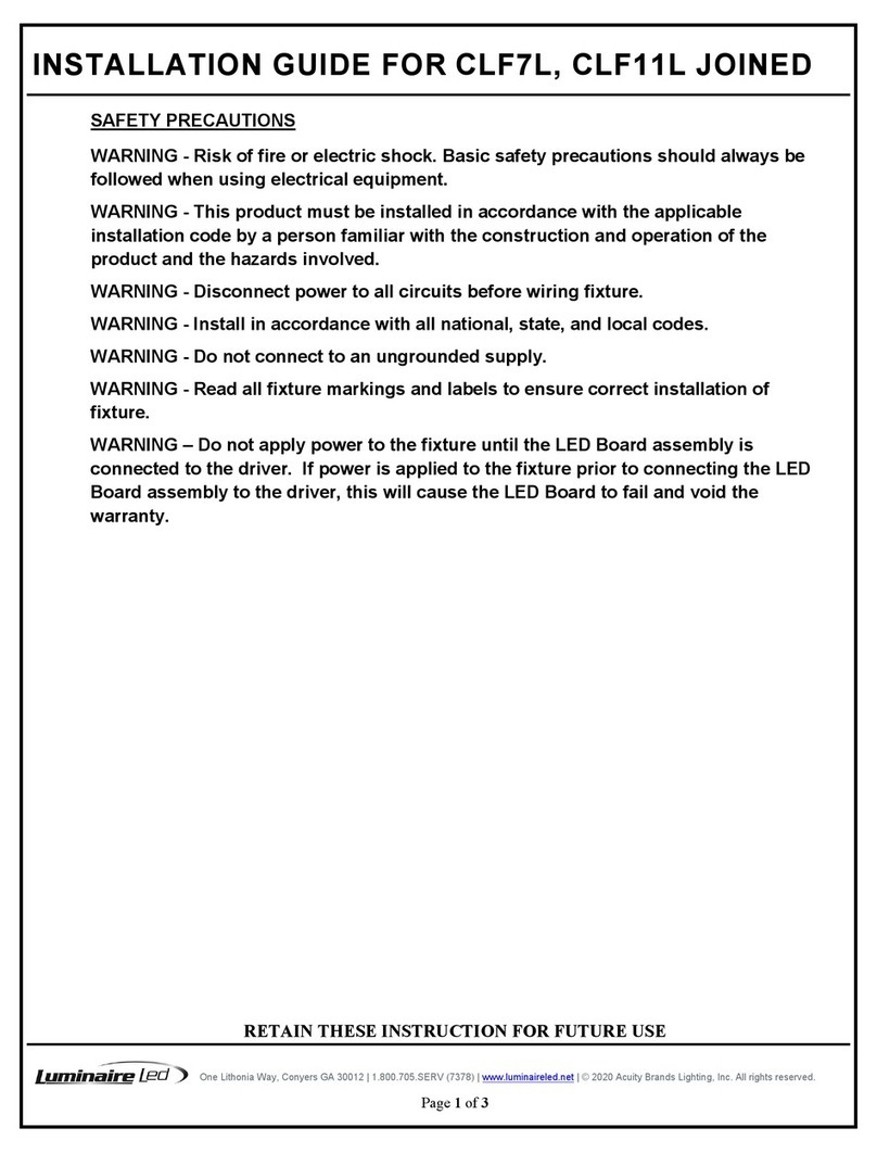 Luminaire led CLF11L User manual