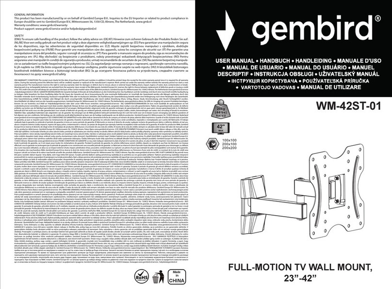 Gembird WM-42ST-01 User manual