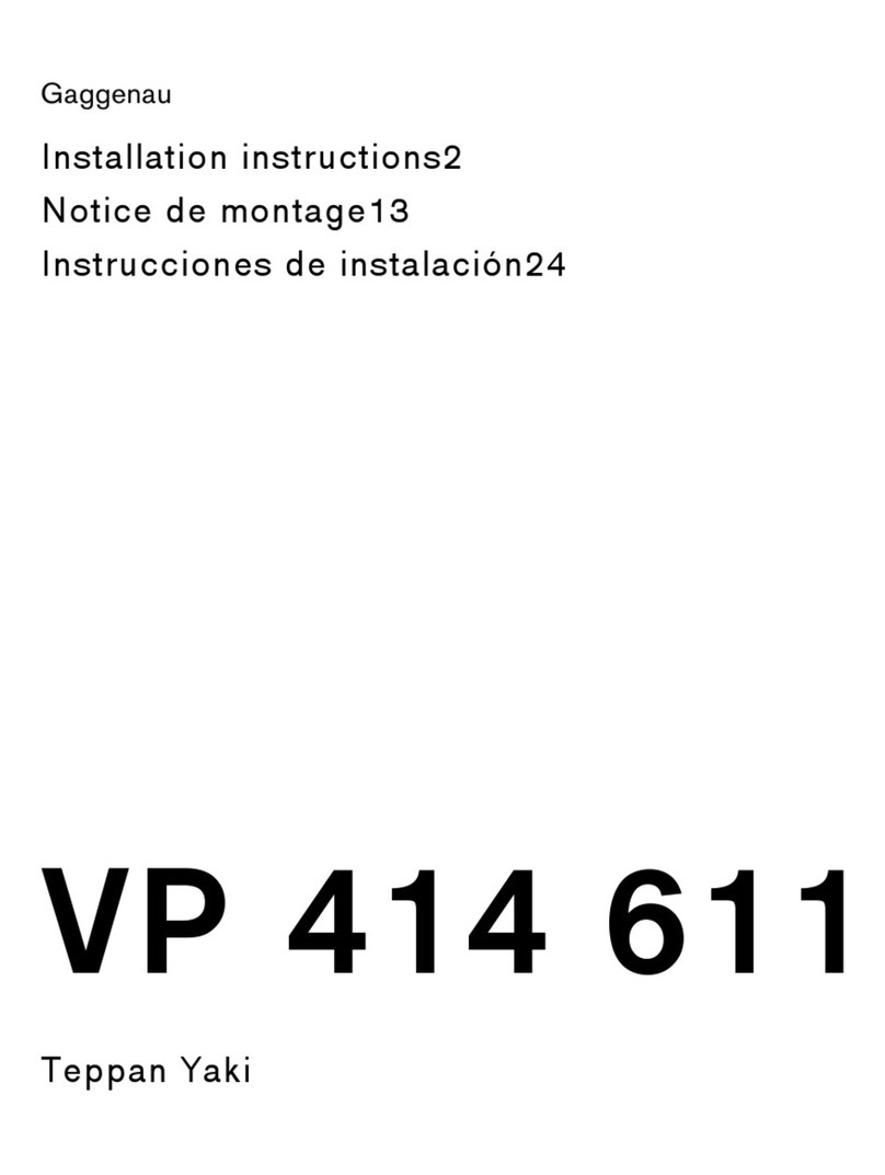 Gaggenau VP 414 611 User manual