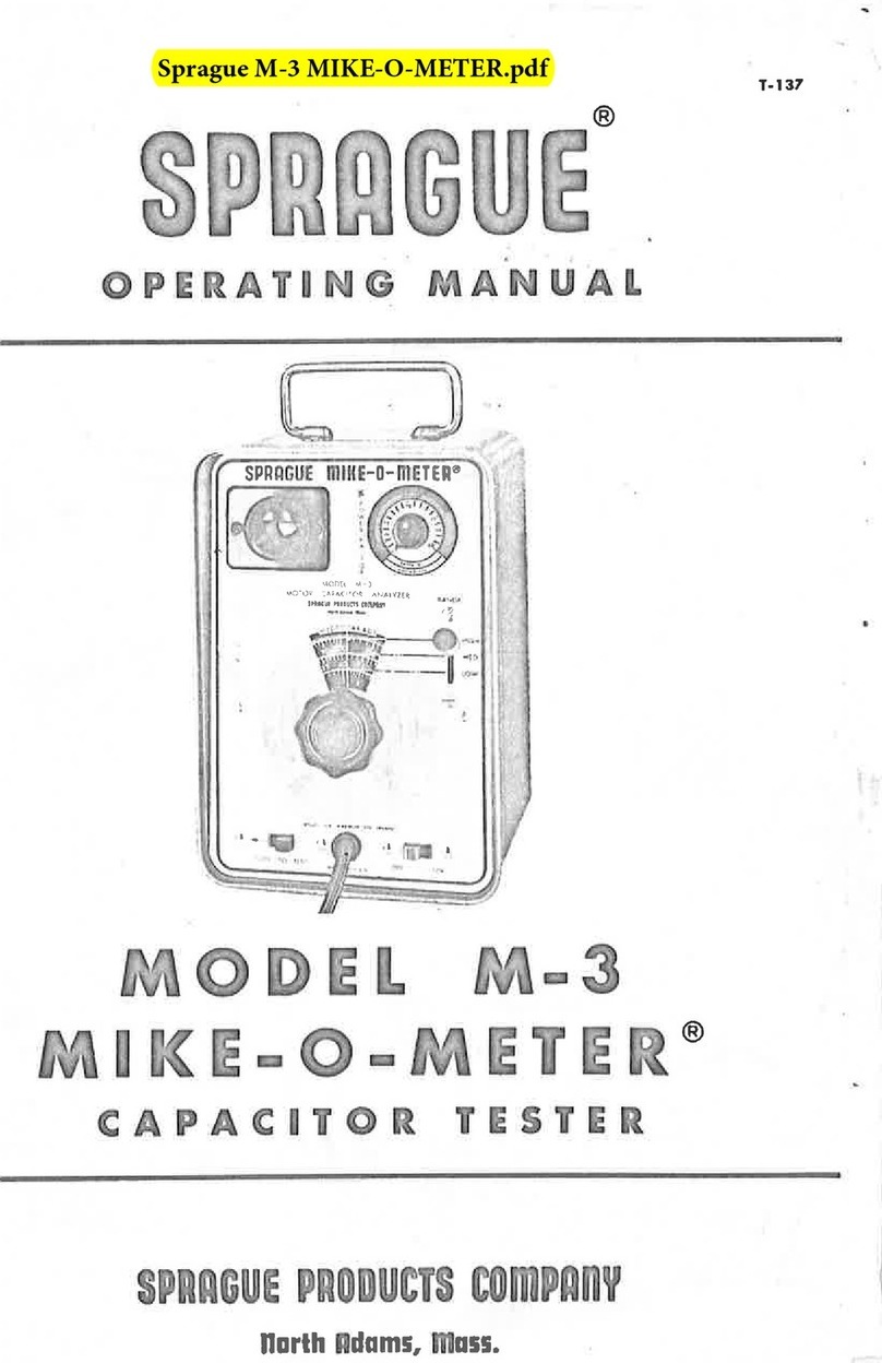 Sprague MIKE-O-METER M-3 operating manual
