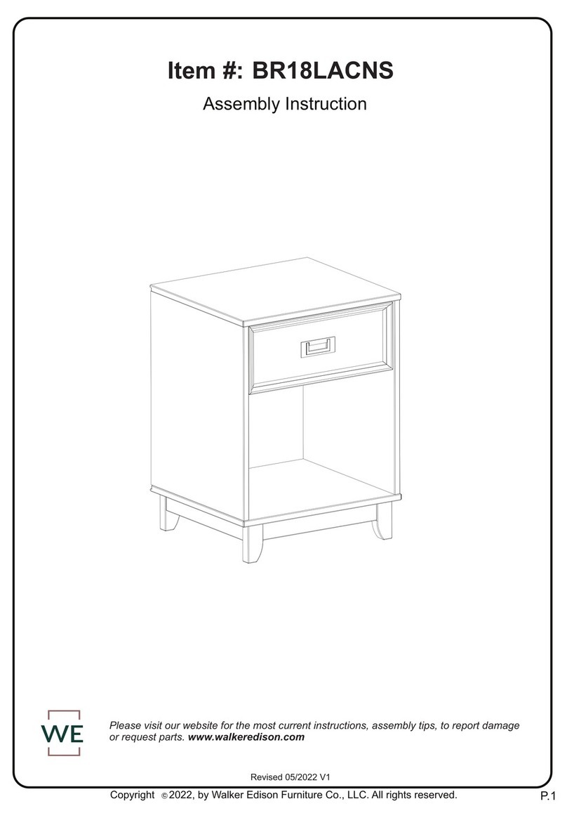 Walker Edison BR18LACNS User manual Walker Edison BR18LACNS User manual