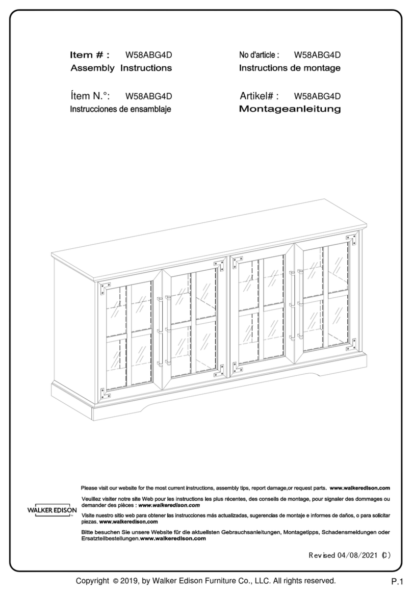 Walker Edison Abigail W58ABG4D User manual