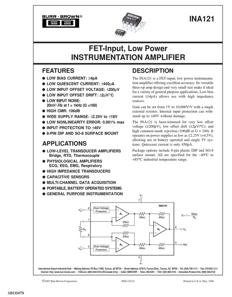 Burr-Brown Corporation INA121 manual