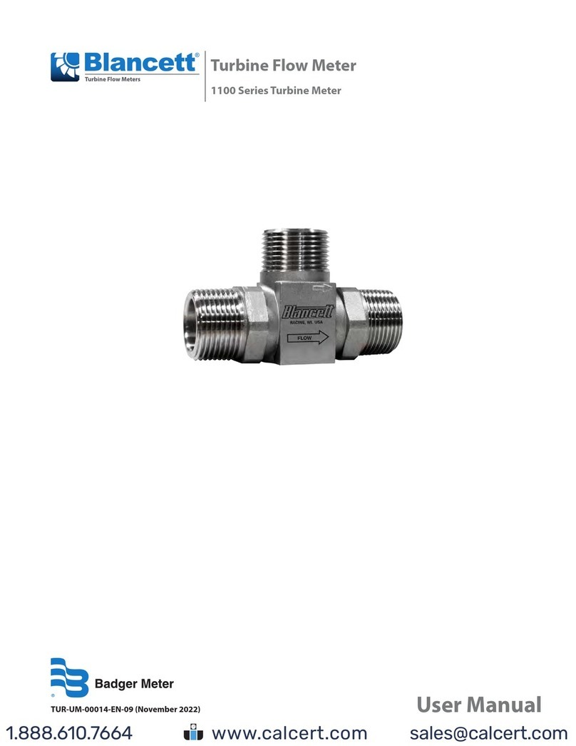 Badger Meter Blancett B114-110 User manual