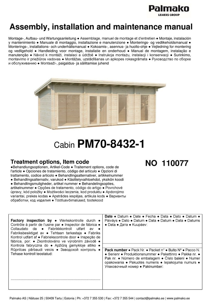 Lemeks Palmako PM70-8432-1 Assembly, installation and maintenance manual