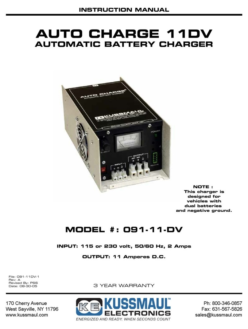 KUSSMAUL 091-11-DV instruction manual