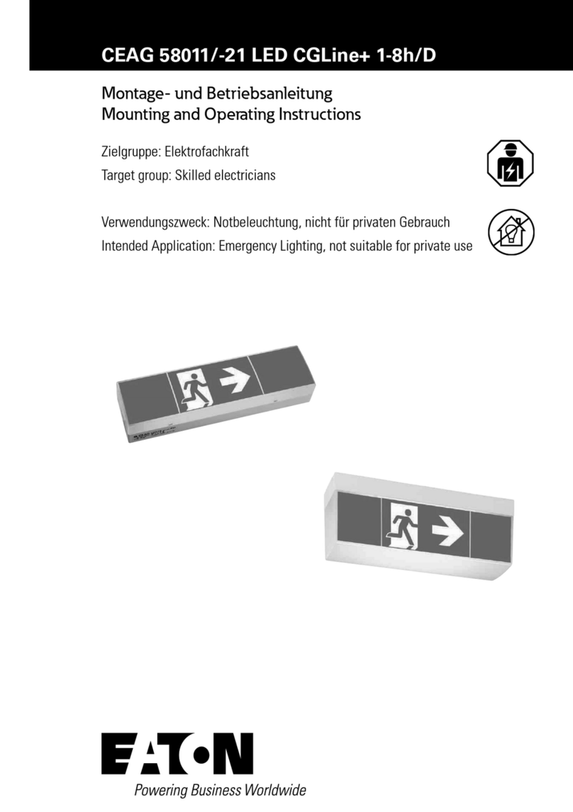 Eaton CEAG 58011 LED CGLine+ 1-8h/D Service manual