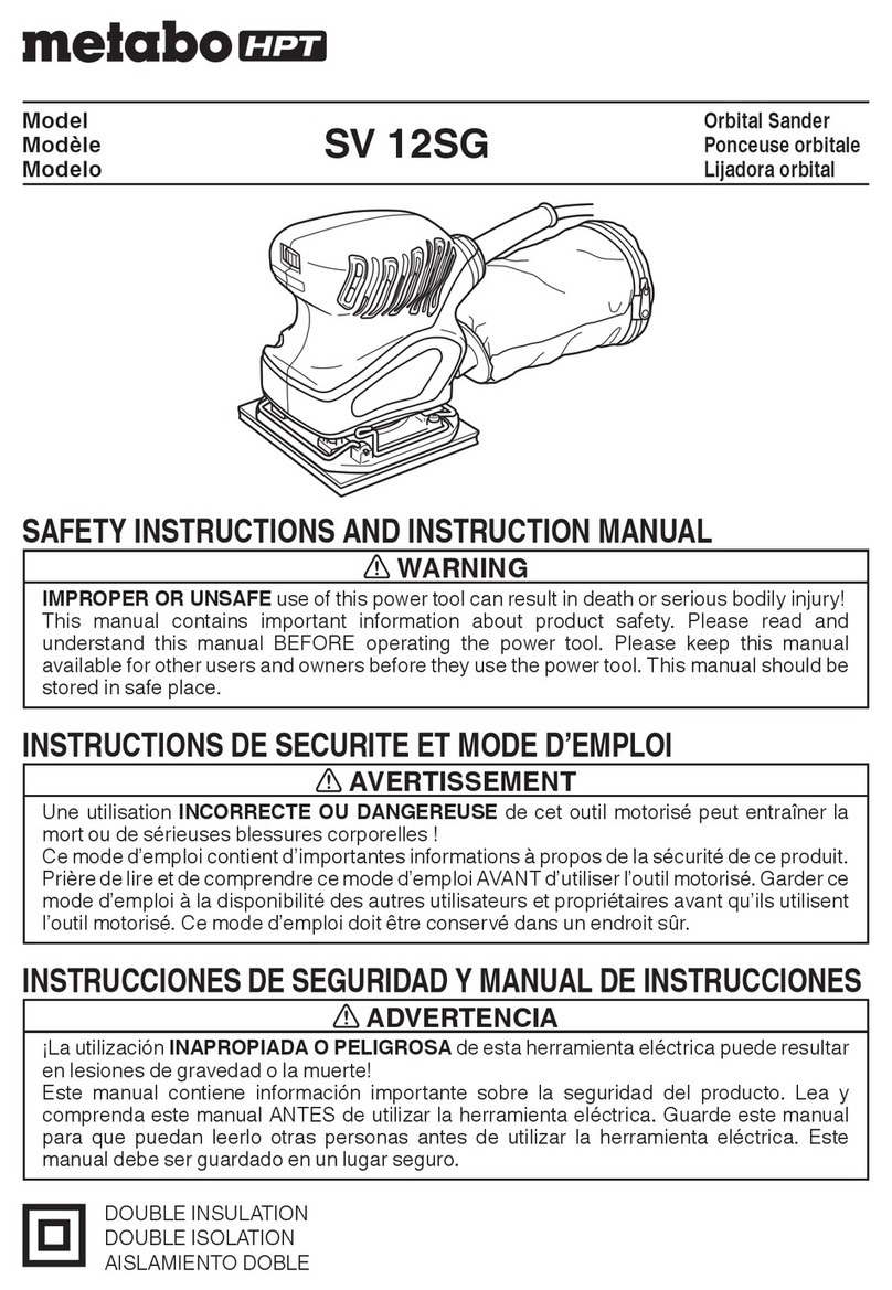 Metabo HPT SV 12SG Safety instructions and instruction manual