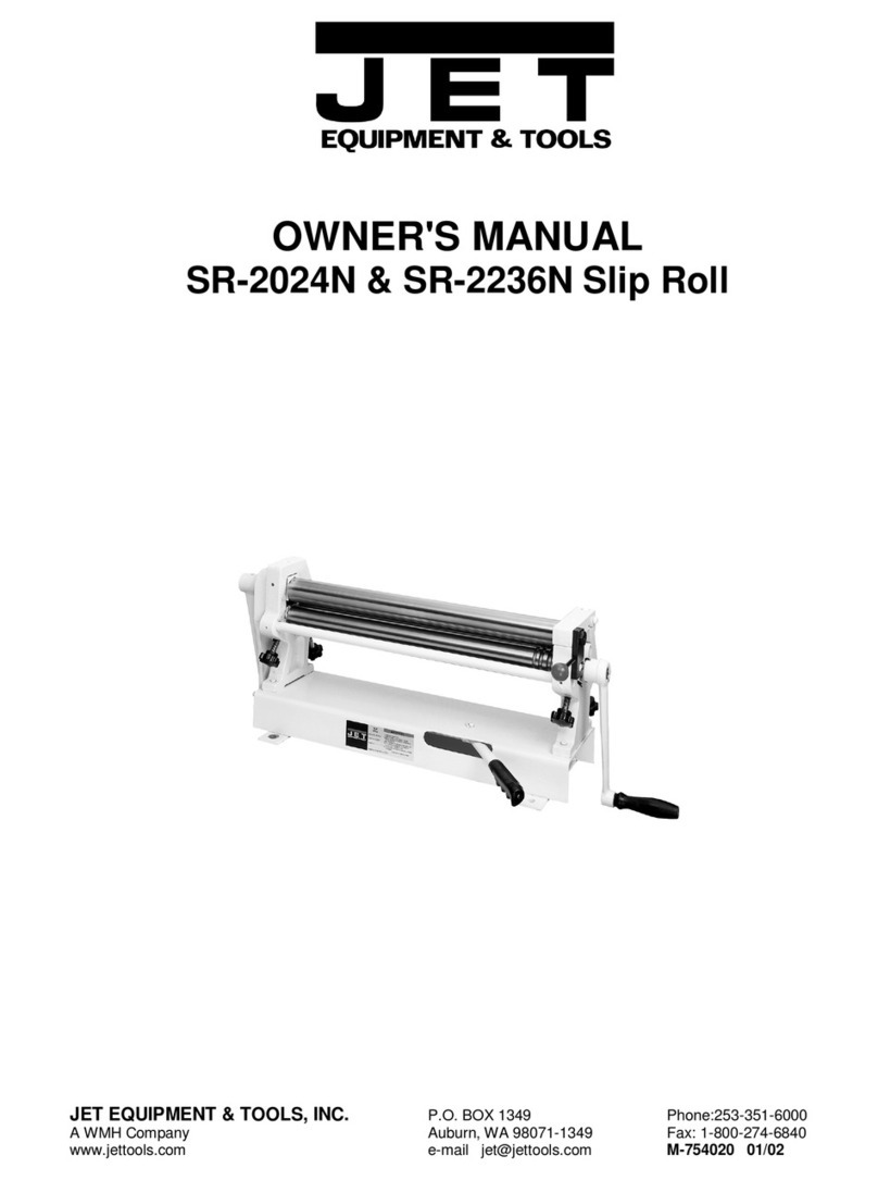 Jet SR-2236N owner's manual