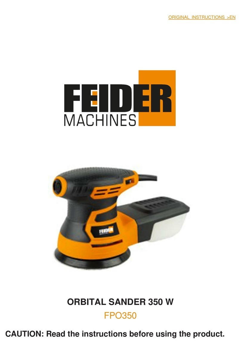 Feider Machines FPO350 Original instructions