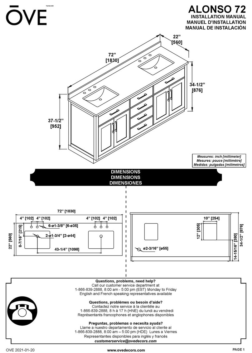 OVE ALONSO 72 User manual