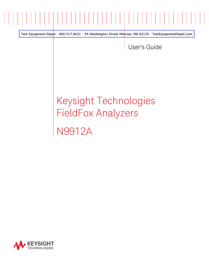 Keysight Technologies FieldFox N9912A104 User manual