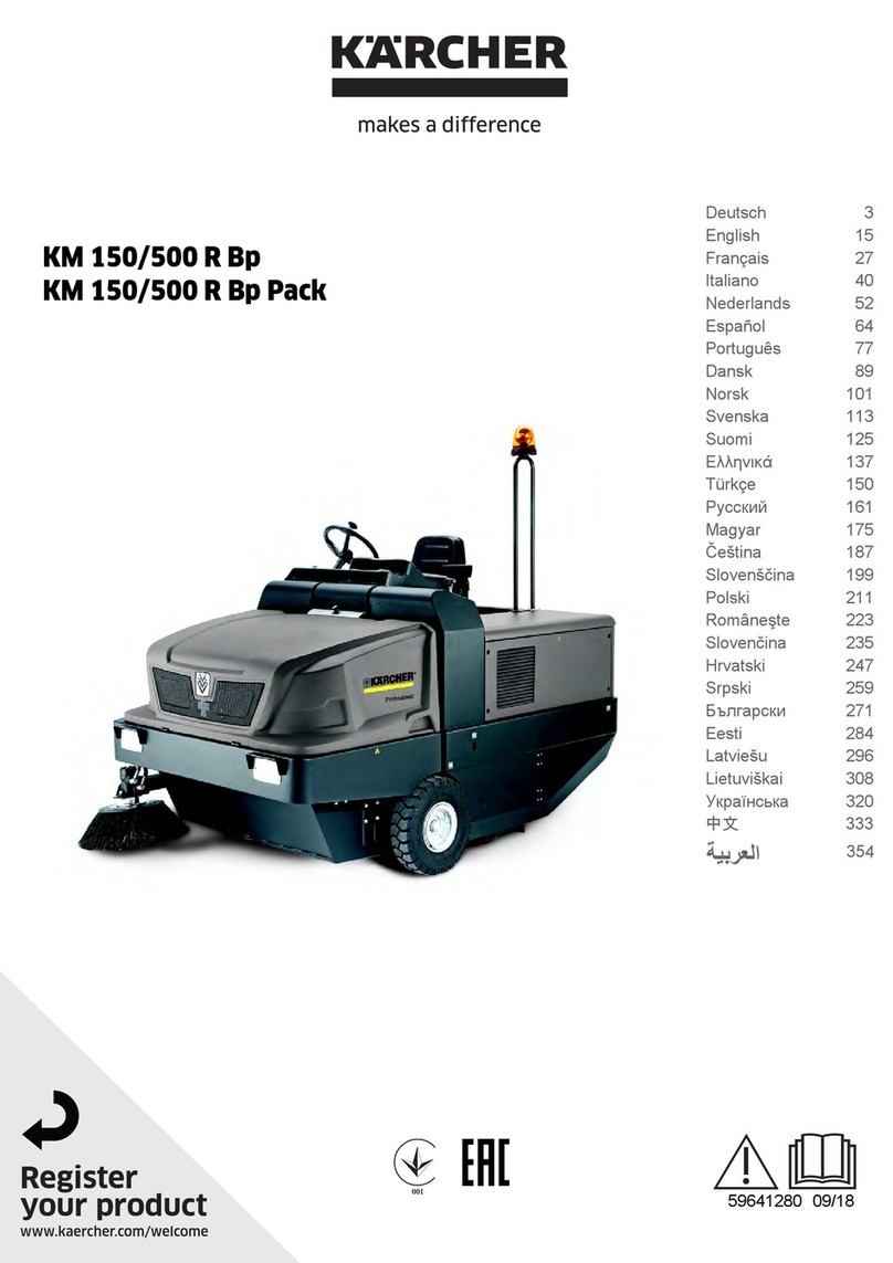 Kärcher KM 150/500 R Bp Pack User manual