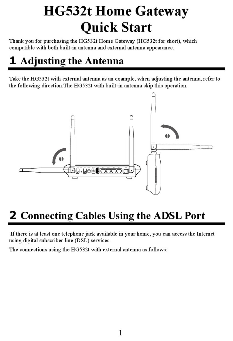 Huawei HG532t User manual Huawei HG532t User manual