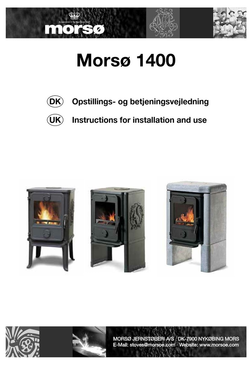 Morso 1400 Instructions for installation and use