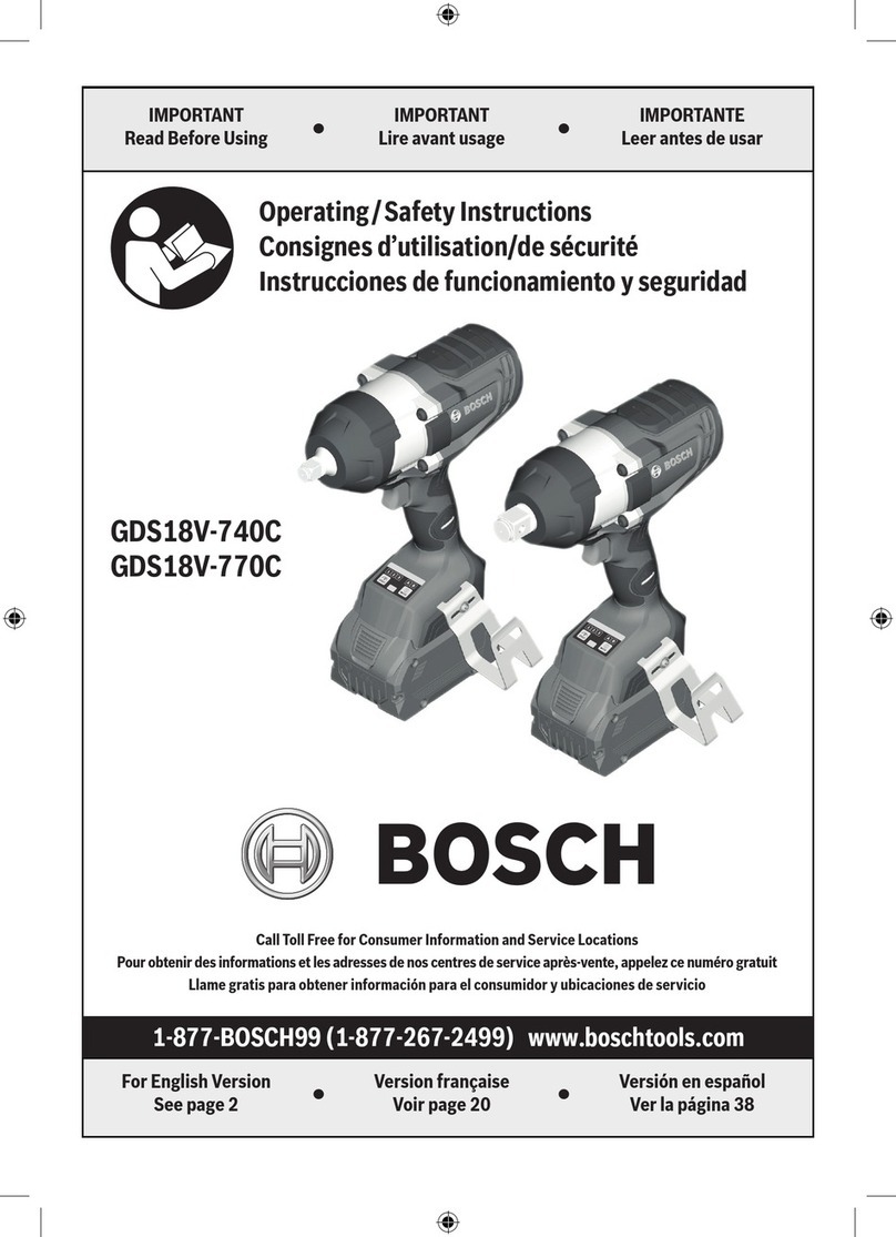 Bosch GDS18V-770C Assembly instructions