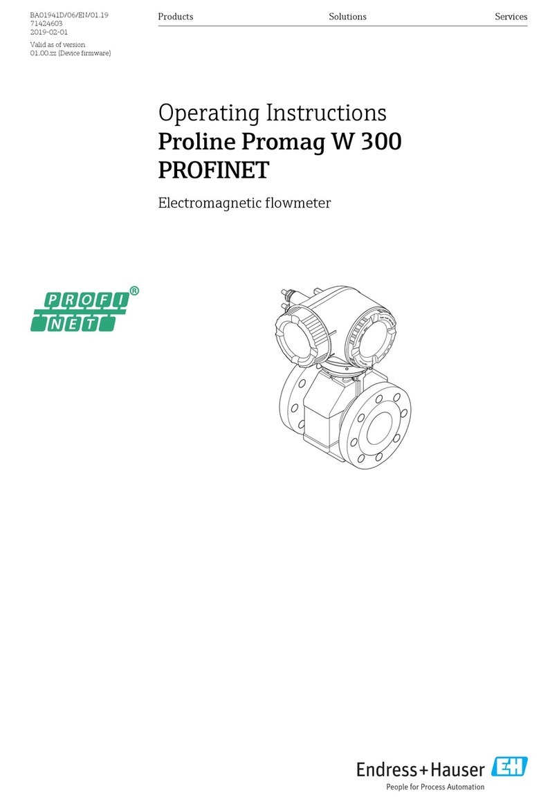 Endress+Hauser Proline Promag W 300 PROFINET operating instructions