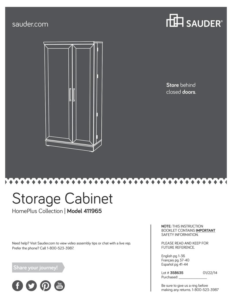 Sauder HomePlus 411965 User manual