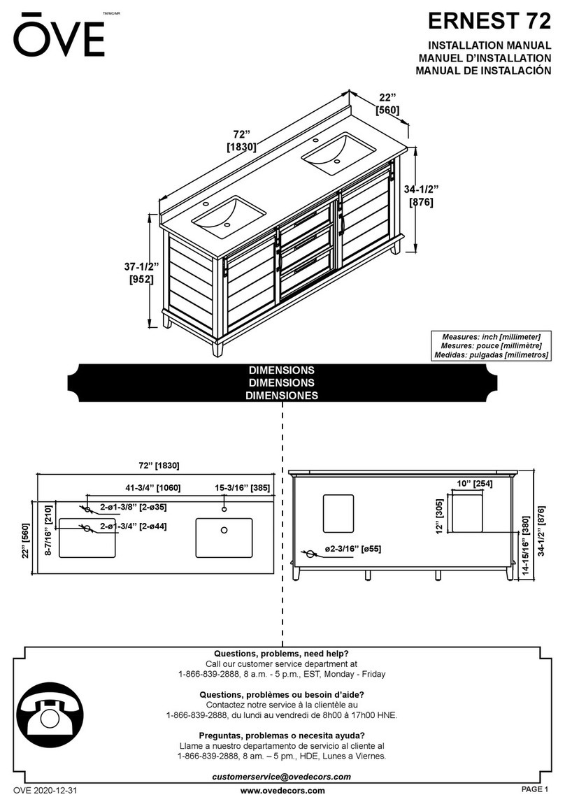 OVE ERNEST 72 installation manual OVE ERNEST 72 installation manual