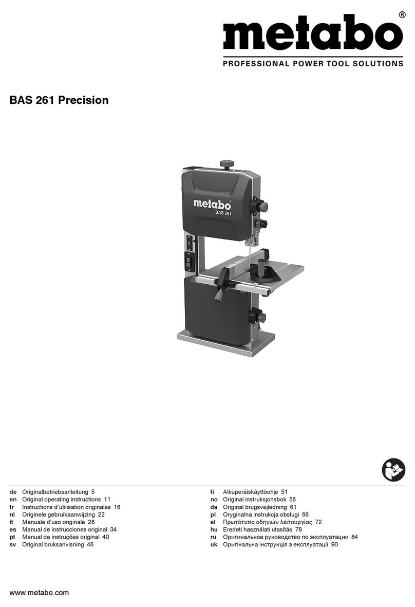 Metabo BAS 261 Precision User manual
