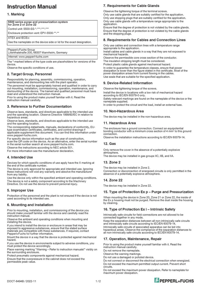 Pepperl+Fuchs 5500 Series User manual