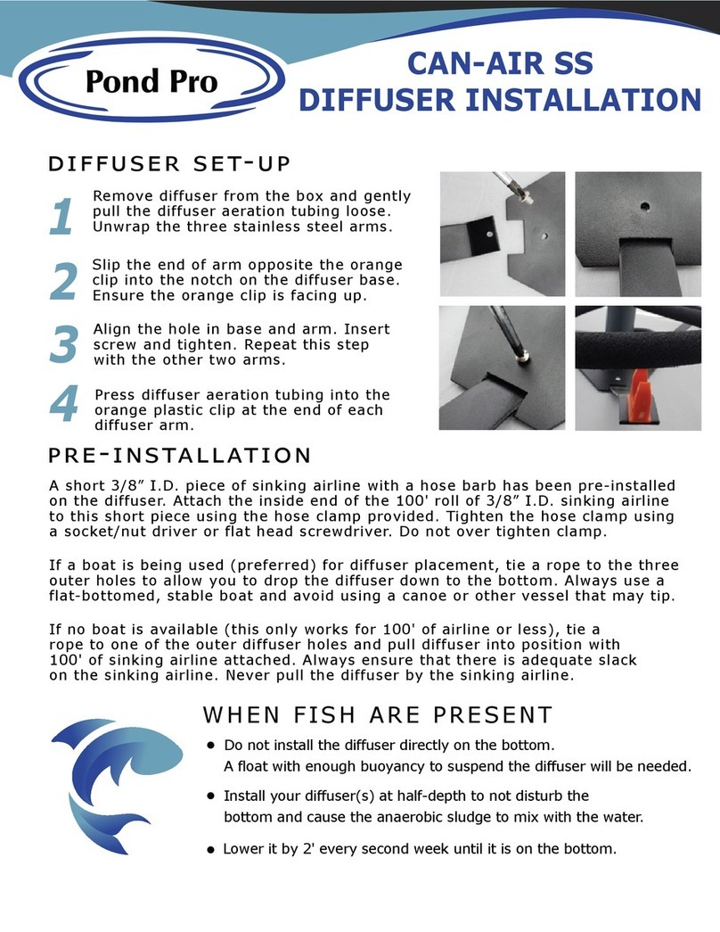 Pond Pro CAN-AIR SS DIFFUSER Installation