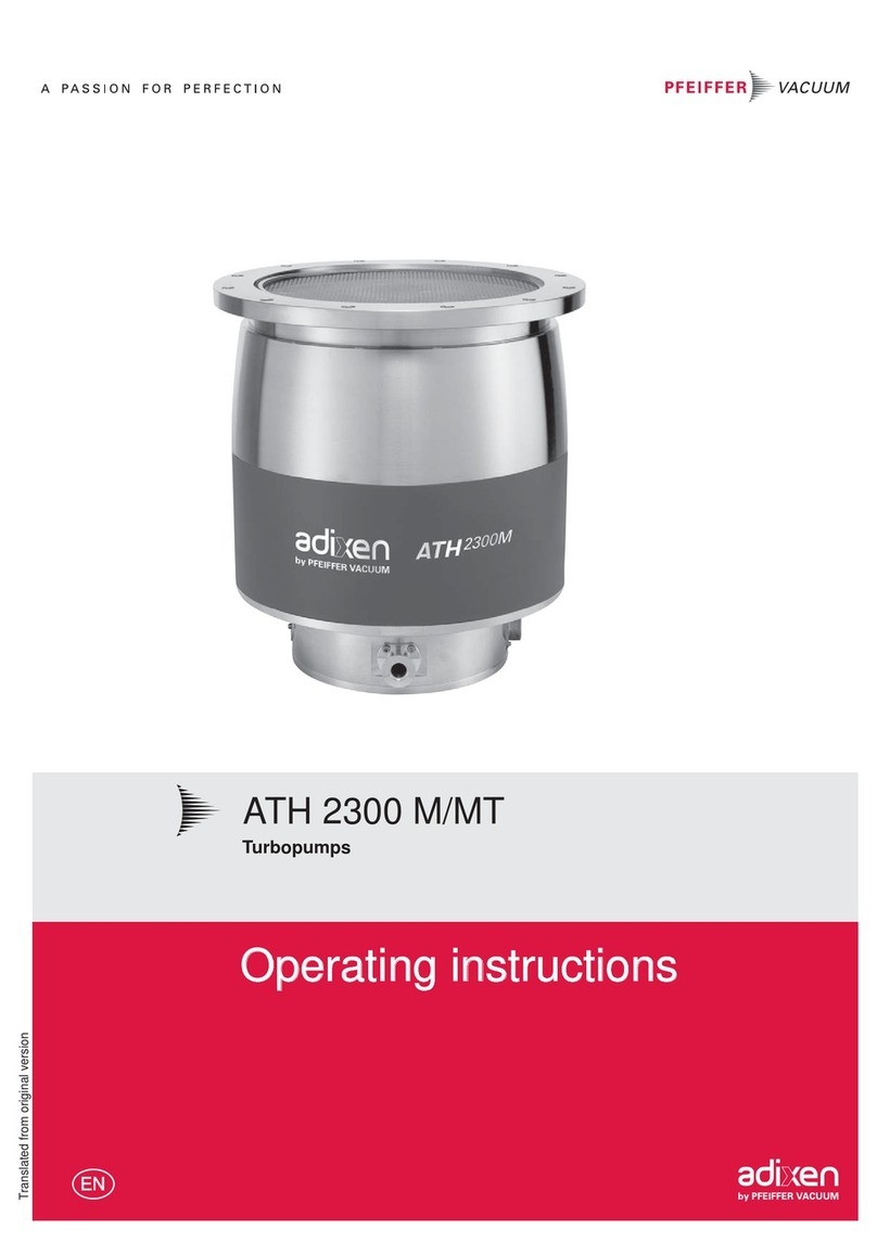 Adixen ATH 2300 M operating instructions