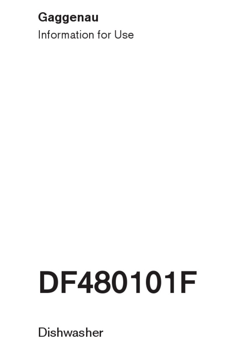 Gaggenau DF480101F INFORMATION FOR USE