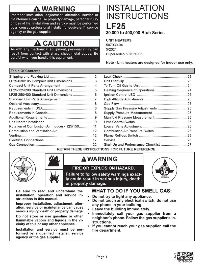 Adp LF25 Series installation instructions