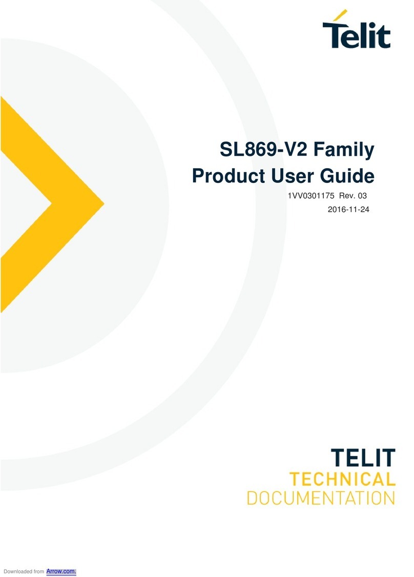 Telit Wireless Solutions SL869-V2 Product user guide