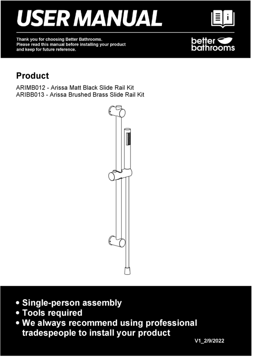 Better Bathrooms Arissa ARIMB012 user manual