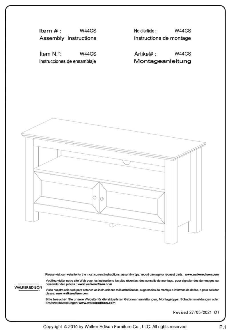 Walker Edison Cortez W44CS User manual
