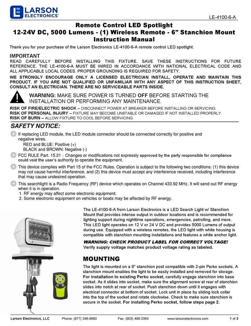Larson Electronics LE-4100-6-A User manual Larson Electronics LE-4100-6-A User manual