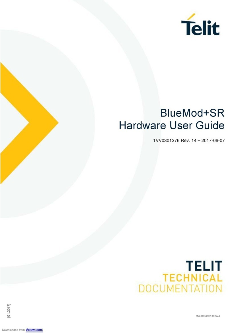 Telit Wireless Solutions BlueMod+SR Hardware user's guide