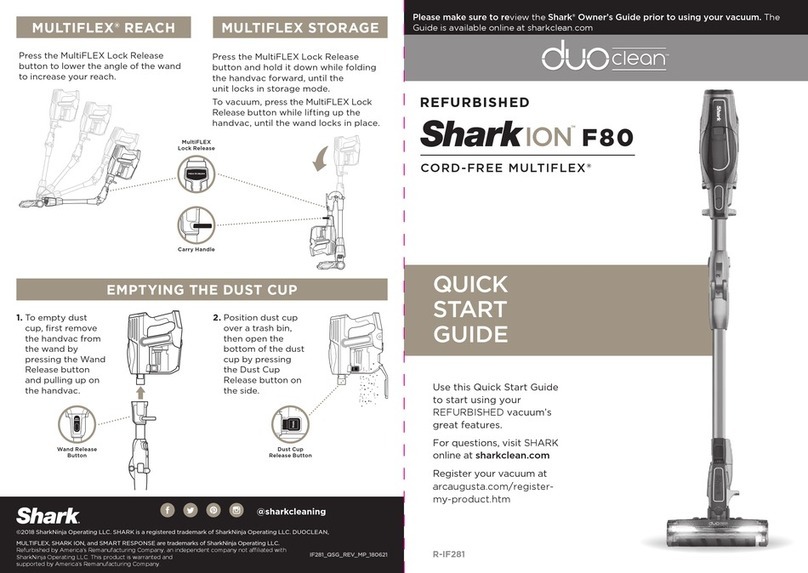 Shark DuoClean ION F80 quick start guide