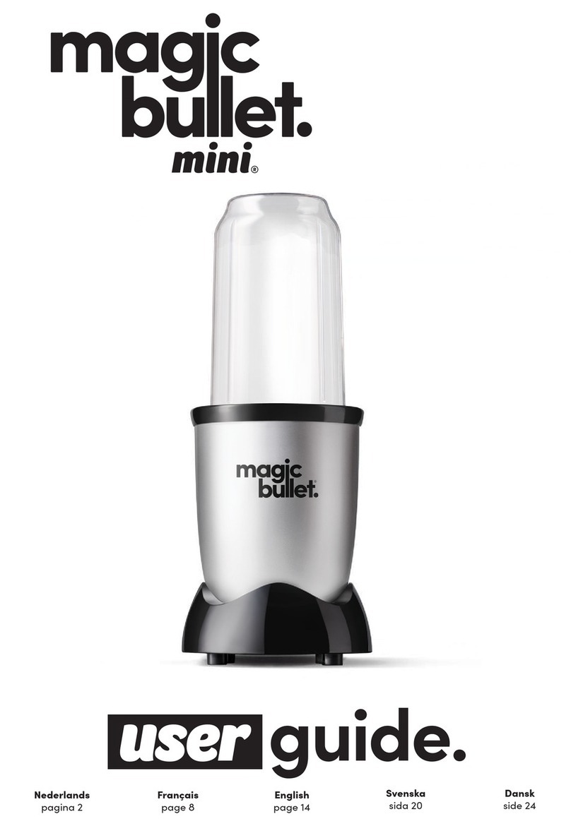NUTRIBULLET magic bullet mini User manual NUTRIBULLET magic bullet mini User manual