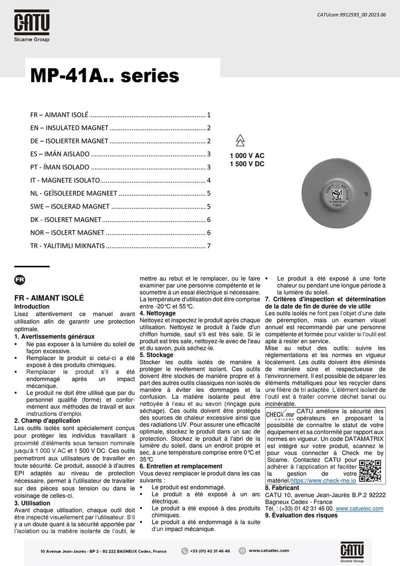 CATU MP-41A Series instruction manual