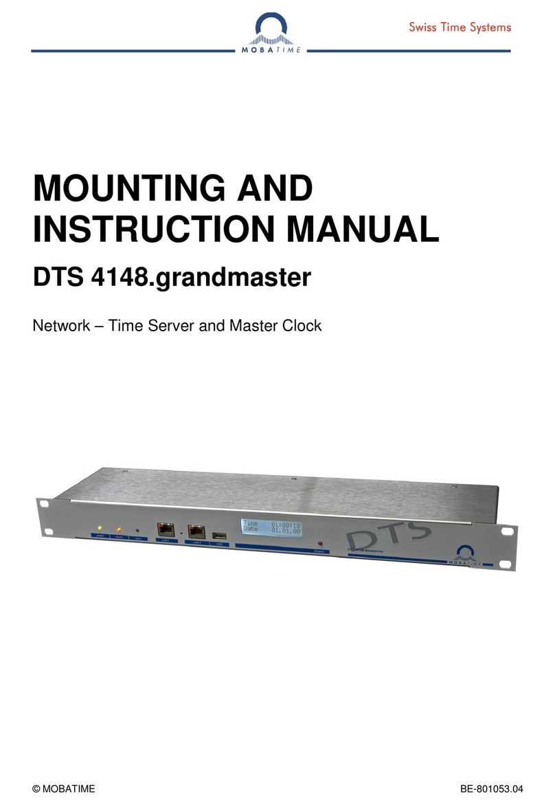 Mobatime DTS 4148.grandmaster Mounting and instruction manual