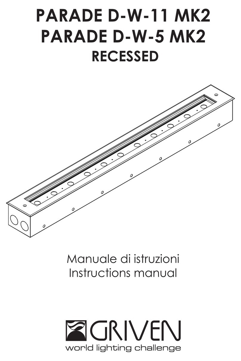 Griven PARADE D-W-11 MK2 Recessed User manual