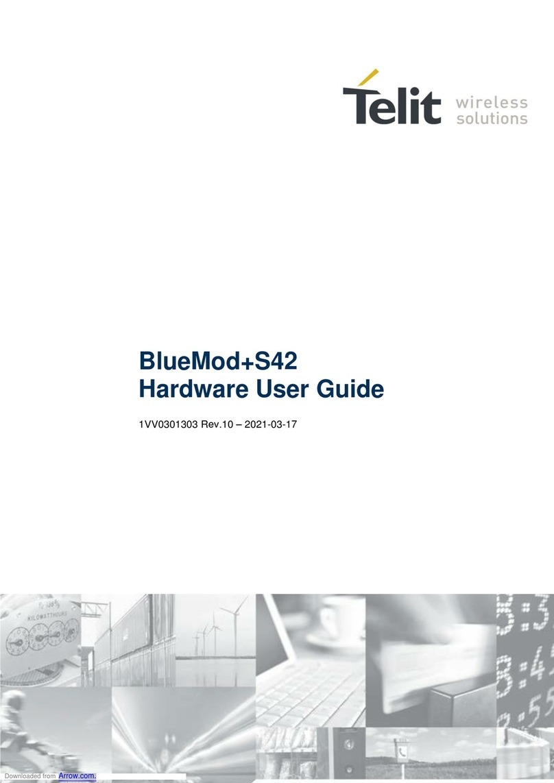 Telit Wireless Solutions BlueMod+S42 Hardware user's guide