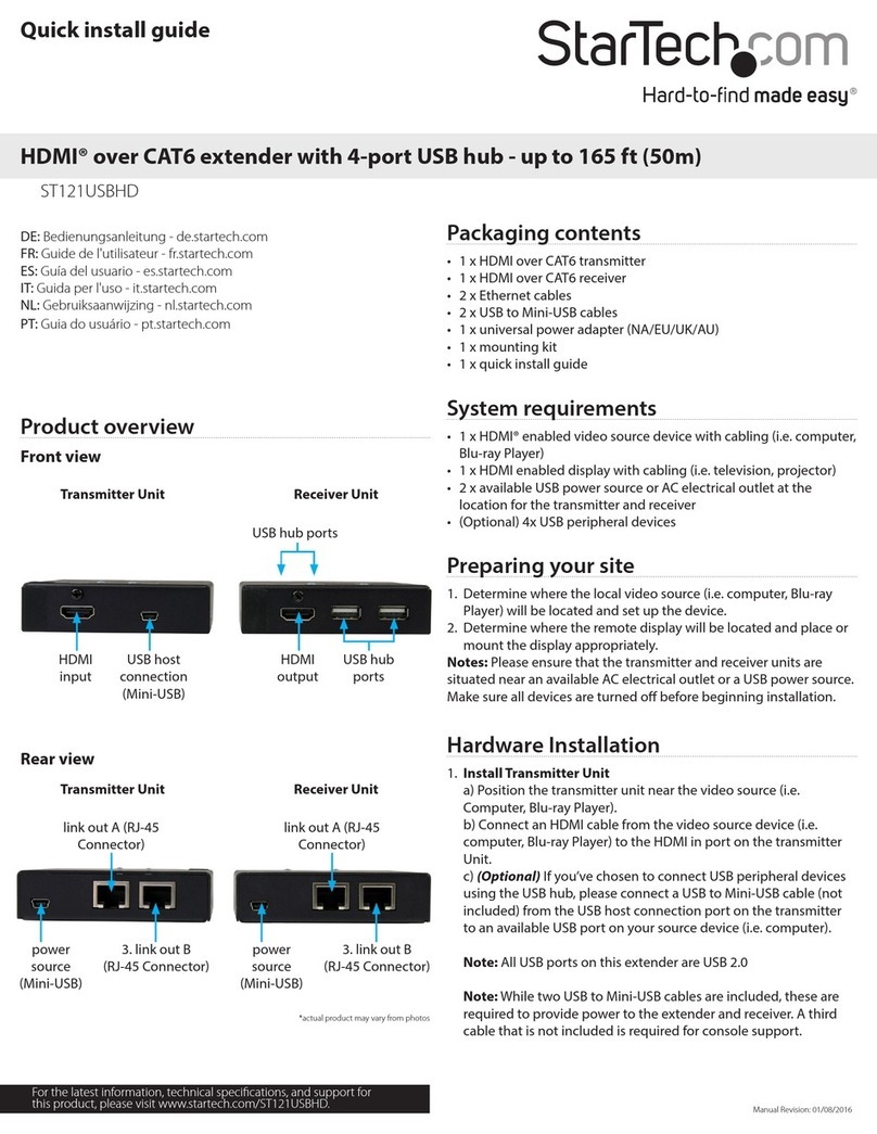 StarTech.com ST121USBHD User manual